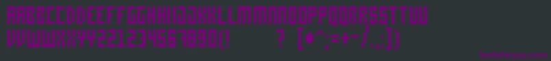 Bit4 Font – Purple Fonts on Black Background