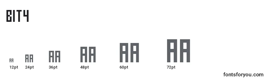 Bit4 Font Sizes