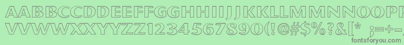 PfmagnetOpen Font – Gray Fonts on Green Background