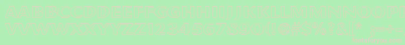 PfmagnetOpen Font – Pink Fonts on Green Background