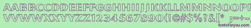 PfmagnetOpen Font – Purple Fonts on Green Background