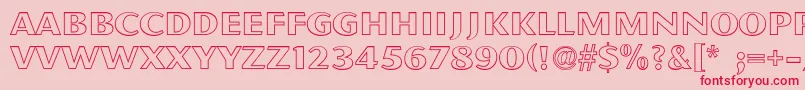 PfmagnetOpen Font – Red Fonts on Pink Background