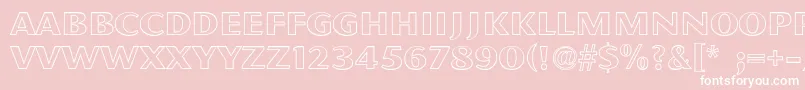 PfmagnetOpen Font – White Fonts on Pink Background