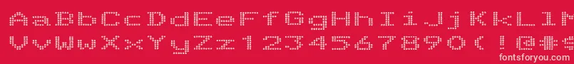 TelidoninkexBold Font – Pink Fonts on Red Background