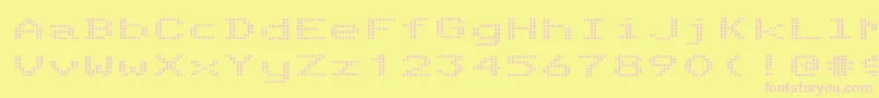 TelidoninkexBold Font – Pink Fonts on Yellow Background