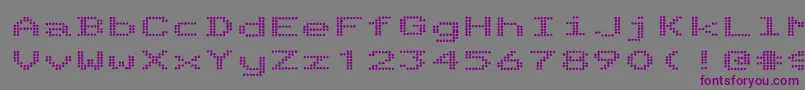 Weitere Informationen zur TelidoninkexBold-Schriftart TelidoninkexBold-Schriftart – Violette Schriften auf grauem Hintergrund