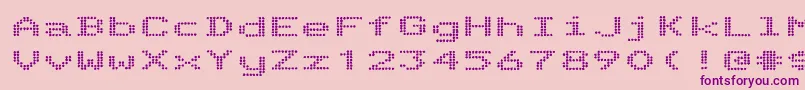 TelidoninkexBold Font – Purple Fonts on Pink Background