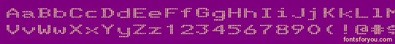 TelidoninkexBold Font – Yellow Fonts on Purple Background