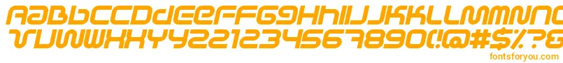 SciFiedXBolditalic Font – Orange Fonts on White Background