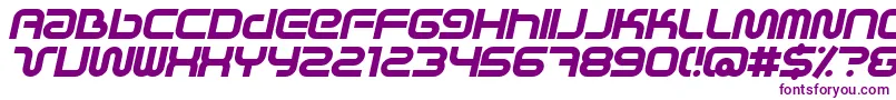 SciFiedXBolditalic Font – Purple Fonts on White Background