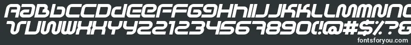 SciFiedXBolditalic Font – White Fonts on Black Background