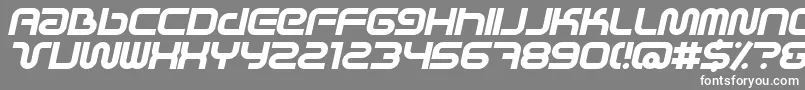 SciFiedXBolditalic Font – White Fonts on Gray Background