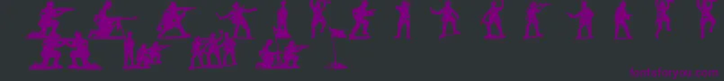 SoldiersOfHell Font – Purple Fonts on Black Background