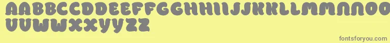 PomporriDemo Font – Gray Fonts on Yellow Background