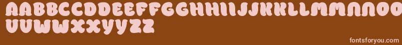 More about PomporriDemo Font PomporriDemo Font – Pink Fonts on Brown Background