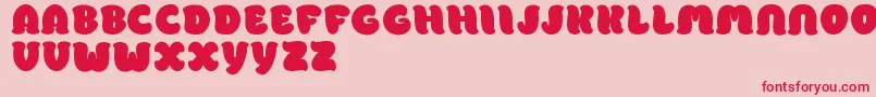 PomporriDemo Font – Red Fonts on Pink Background
