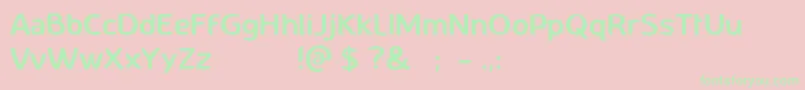 fuente Constance – Fuentes Verdes Sobre Fondo Rosa