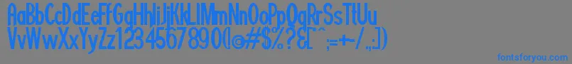 Minguarana Font – Blue Fonts on Gray Background