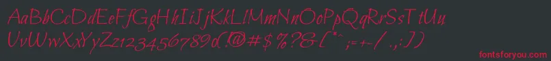 Bilbo Font – Red Fonts on Black Background