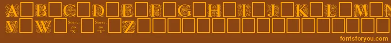 En savoir plus sur la police ZallmanRegular Police ZallmanRegular – polices orange sur fond brun