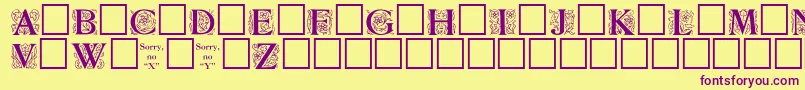 ZallmanRegular Font – Purple Fonts on Yellow Background