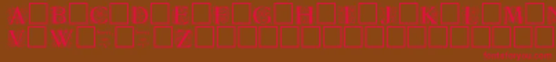 ZallmanRegular Font – Red Fonts on Brown Background