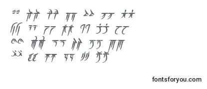 IokharicBoldItalic Font