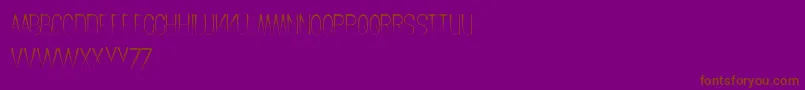 CrochetPattern Font – Brown Fonts on Purple Background