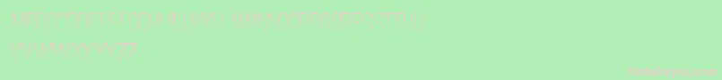 CrochetPattern Font – Pink Fonts on Green Background