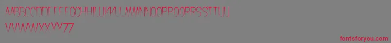 Шрифт CrochetPattern – красные шрифты на сером фоне