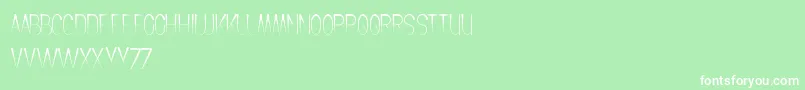 CrochetPattern Font – White Fonts on Green Background