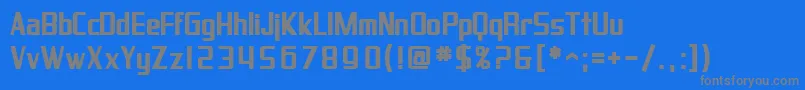 SfProverbialGothicBold Font – Gray Fonts on Blue Background