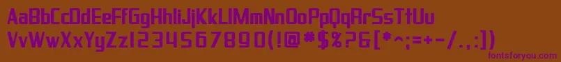 SfProverbialGothicBold Font – Purple Fonts on Brown Background