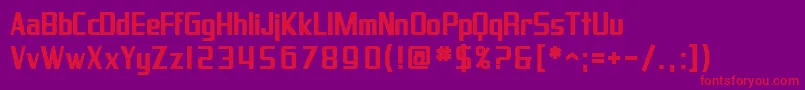 SfProverbialGothicBold Font – Red Fonts on Purple Background