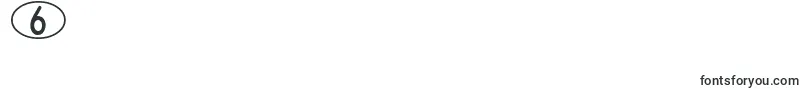 DjbStandardizedTestOval2 Font – Fonts for Digit 6