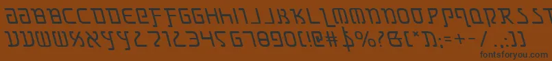 Grimlordleft Font – Black Fonts on Brown Background