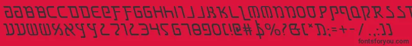 Шрифт Grimlordleft – чёрные шрифты на красном фоне