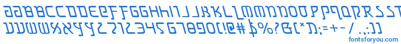 Grimlordleft Font – Blue Fonts on White Background