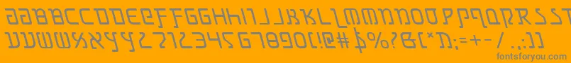 Police Grimlordleft – polices grises sur fond orange