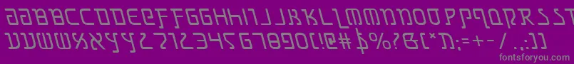 Fonte Grimlordleft – fontes cinzas em um fundo violeta