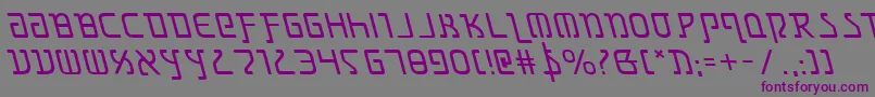 Grimlordleft Font – Purple Fonts on Gray Background