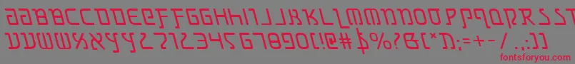 Grimlordleft Font – Red Fonts on Gray Background