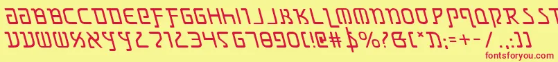Grimlordleft Font – Red Fonts on Yellow Background