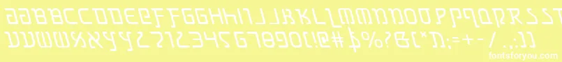 Grimlordleft Font – White Fonts on Yellow Background