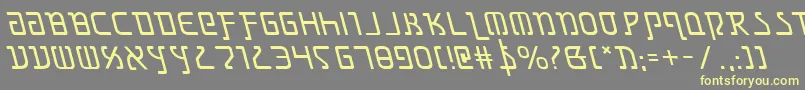 Grimlordleft-fontti – keltaiset fontit harmaalla taustalla