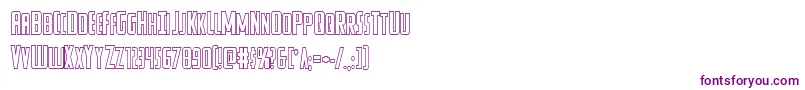 Watchtowerout Font – Purple Fonts on White Background