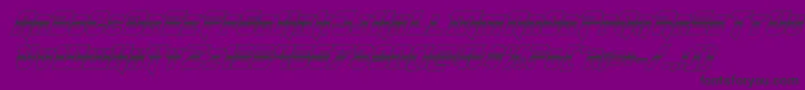 フォントOmegaforcehalf3Dital11 – 紫の背景に黒い文字