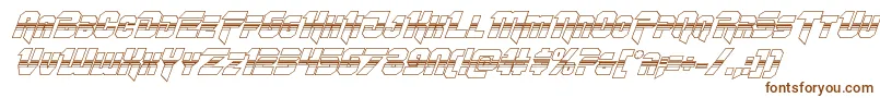 Шрифт Omegaforcehalf3Dital11 – коричневые шрифты