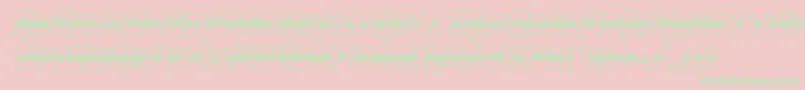 Omegaforcehalf3Dital11 Font – Green Fonts on Pink Background