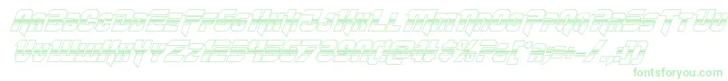 Шрифт Omegaforcehalf3Dital11 – зелёные шрифты
